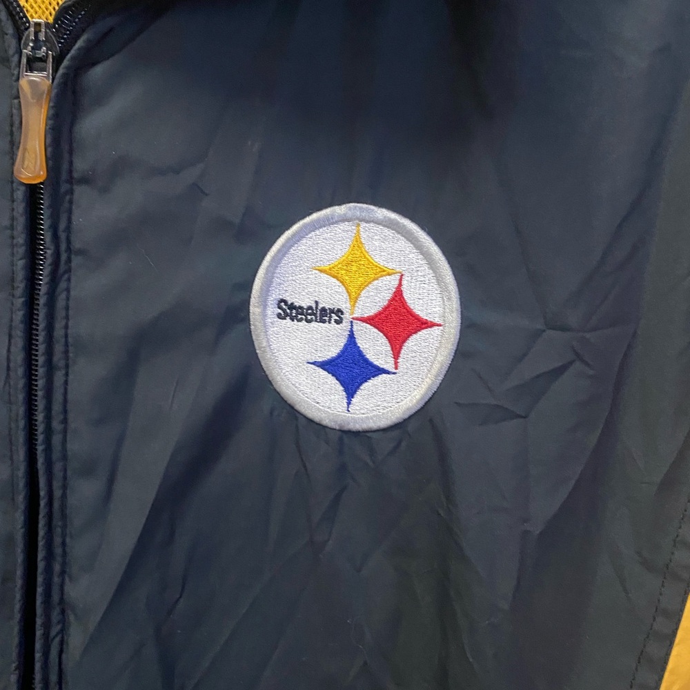 NFL Reebok On Field Apparel Pittsburgh Steelers Sweater Size Medium Zip Up - Picture 8 of 11